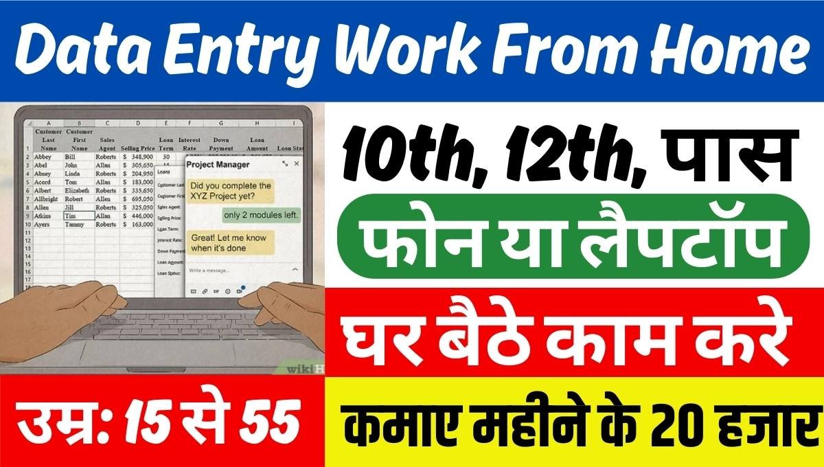 New Data Entry Work from Home Job